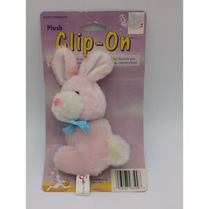 Easter Pets Clip on Rabbit Plush 6 Inch Bunny Easter Unlimited Stuffed Animal